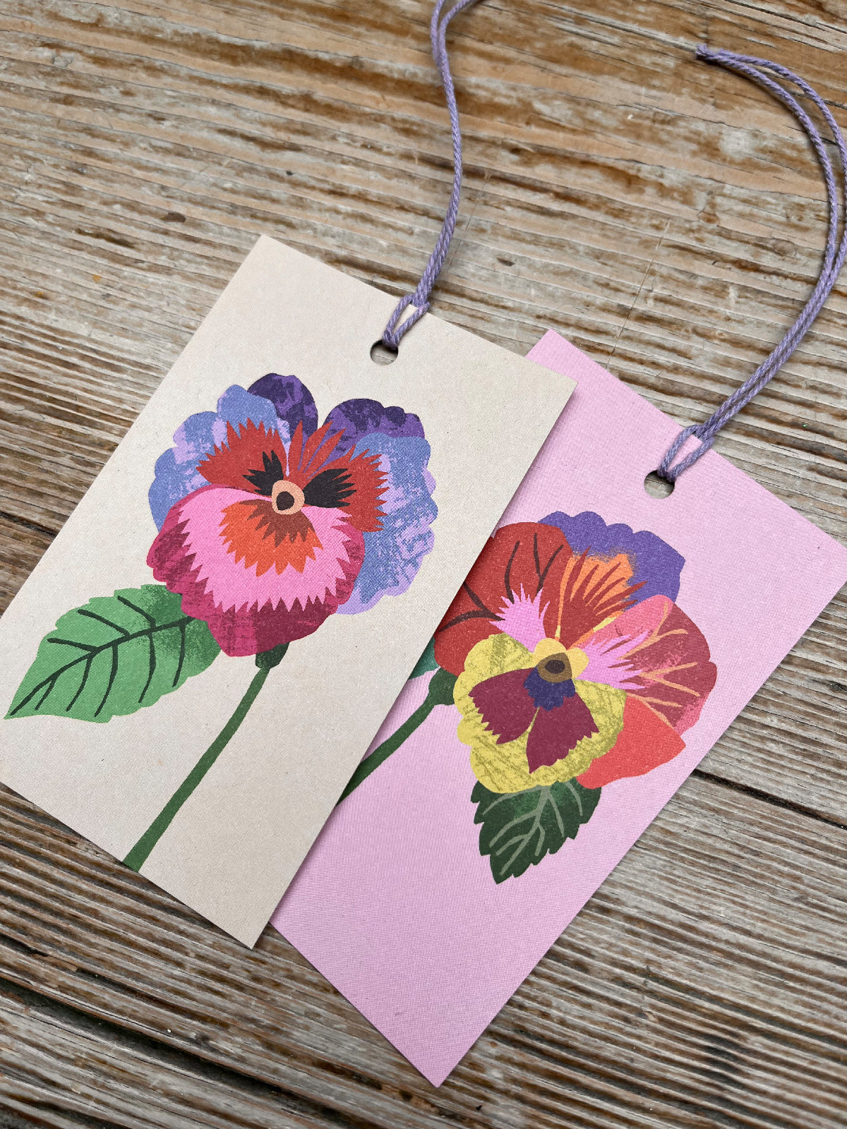 Pansies Gift Tags Pack