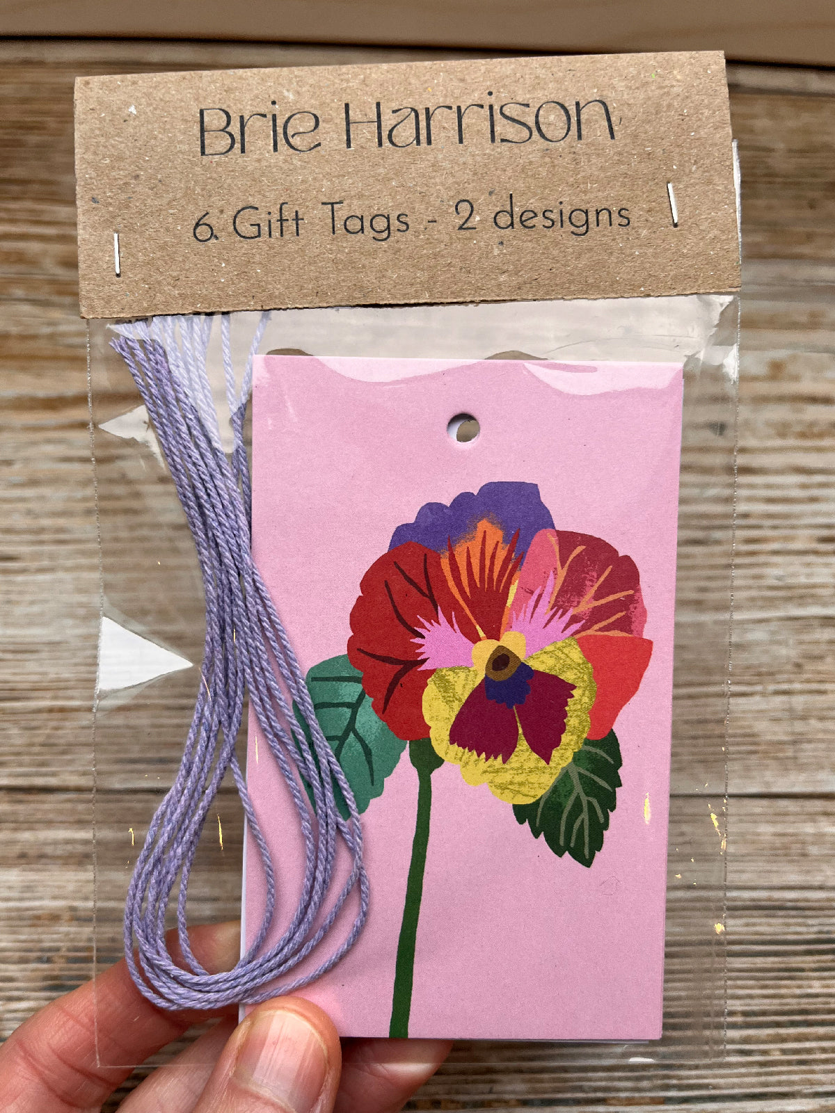 Pansies Gift Tags Pack