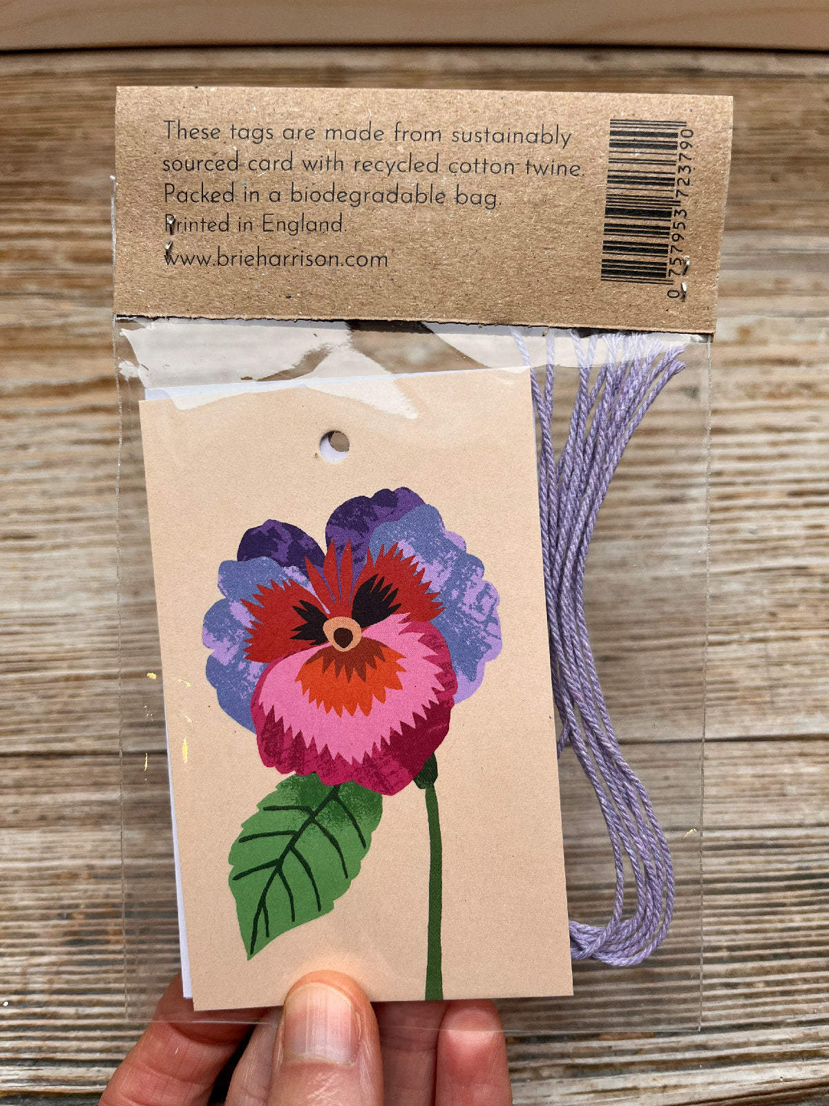 Pansies Gift Tags Pack