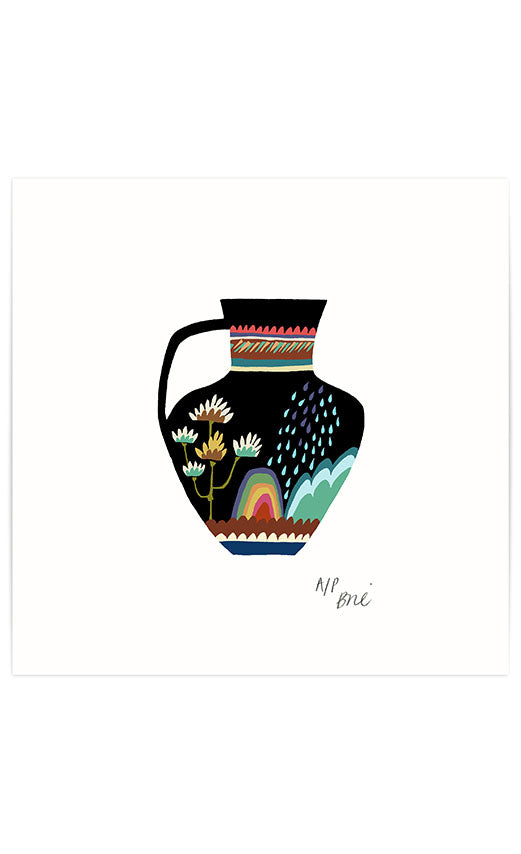 Egyptian Rainbow Pot Giclée print