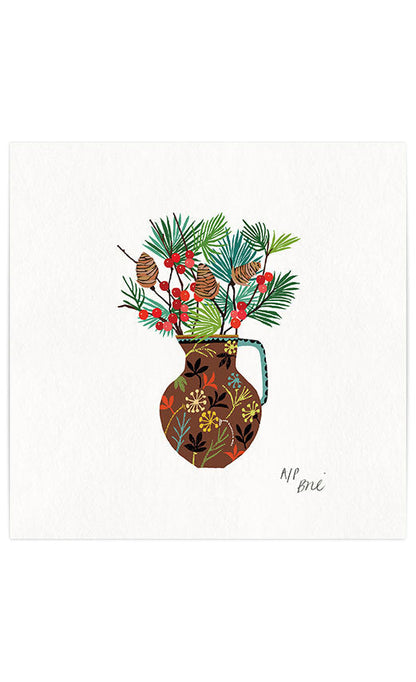 Berries &amp; Fir Giclée Print