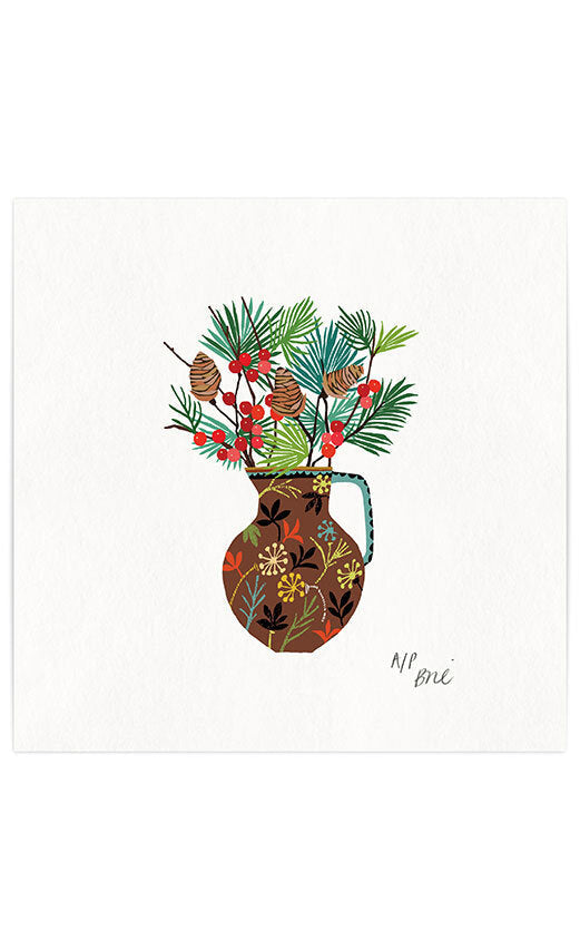 Berries &amp; Fir Giclée Print