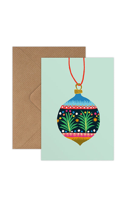 Christmas Mini Card Pack - Bauble & Mistletoe.