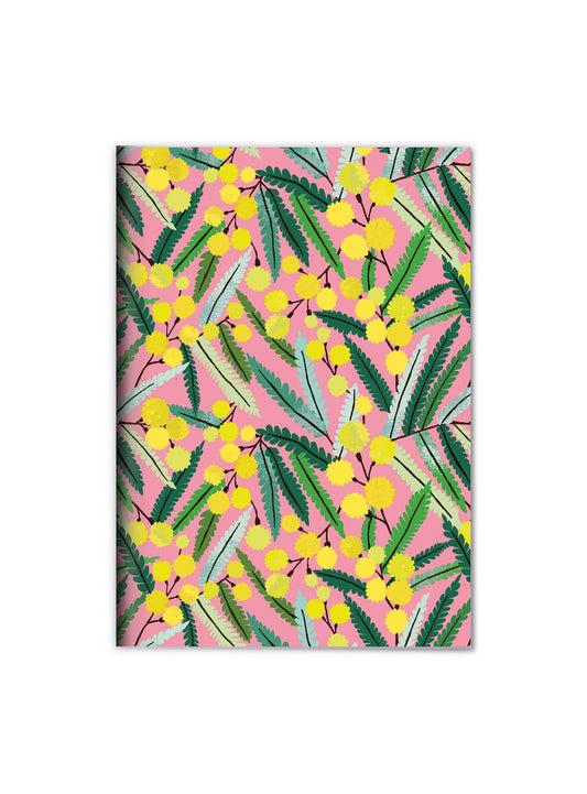 Pink Mimosa A6 Notebook