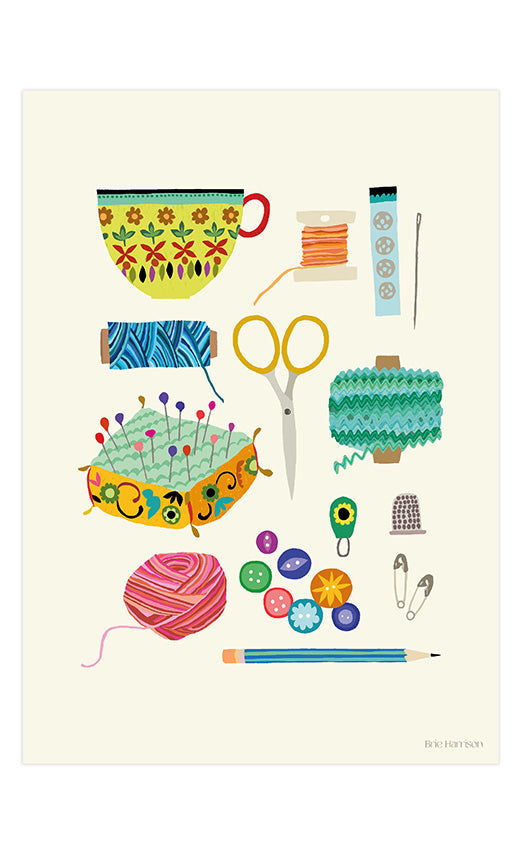 Haberdashery Print A4