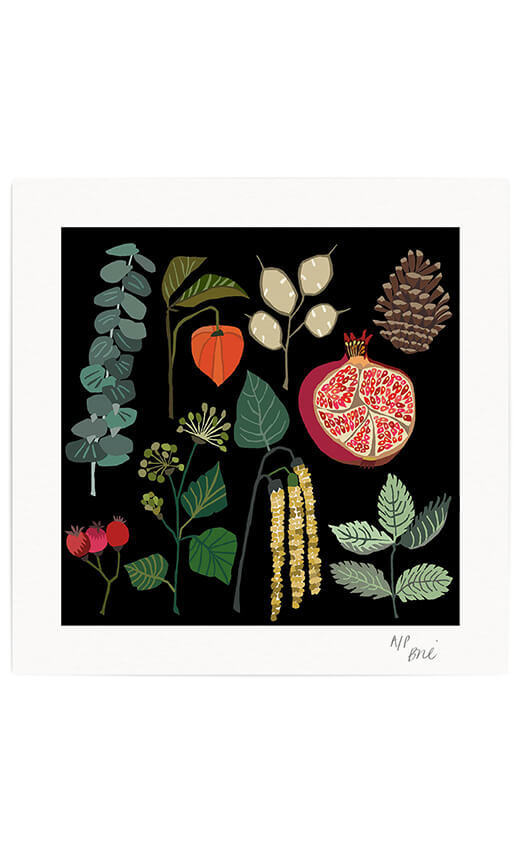 Winter Foliage Giclée Print