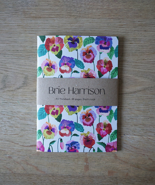 Pansies A5 Notebook