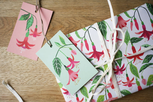 Fuchsia Gift Tags Pack