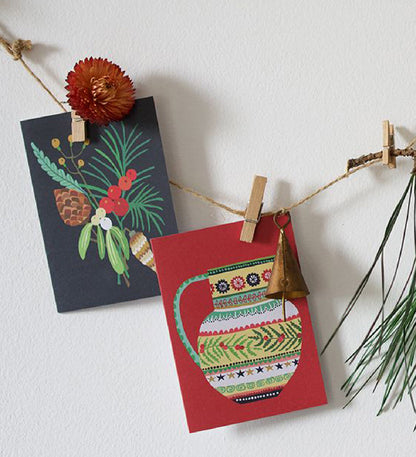 Christmas Mini Card Pack - Winter Bunch & Christmas Jug.