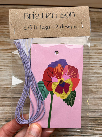 Pansies Gift Tags Pack